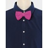 INSPIRE CHIC Men's Pre-Tied Adjustable Strap Solid Color Knitted Bow Ties - 2 of 4