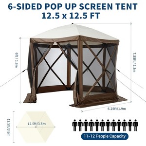 Jojoka Pop-Up Screen Tent with Adjustable Height,Portable Outdoor Shelter for Camping, Backyard, Beach - 1 of 4