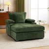 NicBex Comfy Chenille Single Sofa Small Couch with Storage Ottoman & Cup Holders,Upholstered Sleeper Chair for Living Room,Bedroom - 3 of 4