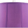 360 Lighting Bijoux Modern Table Lamps 25 1/2" High Set of 2 Clear Stacked Gem Purple Bell Shade for Bedroom Living Room Bedside Nightstand Office - 3 of 4