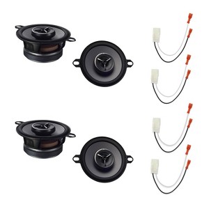 Kenwood KFC-X3C 3.5in Dash Speakers, 2 Pairs + Metra 72-6515