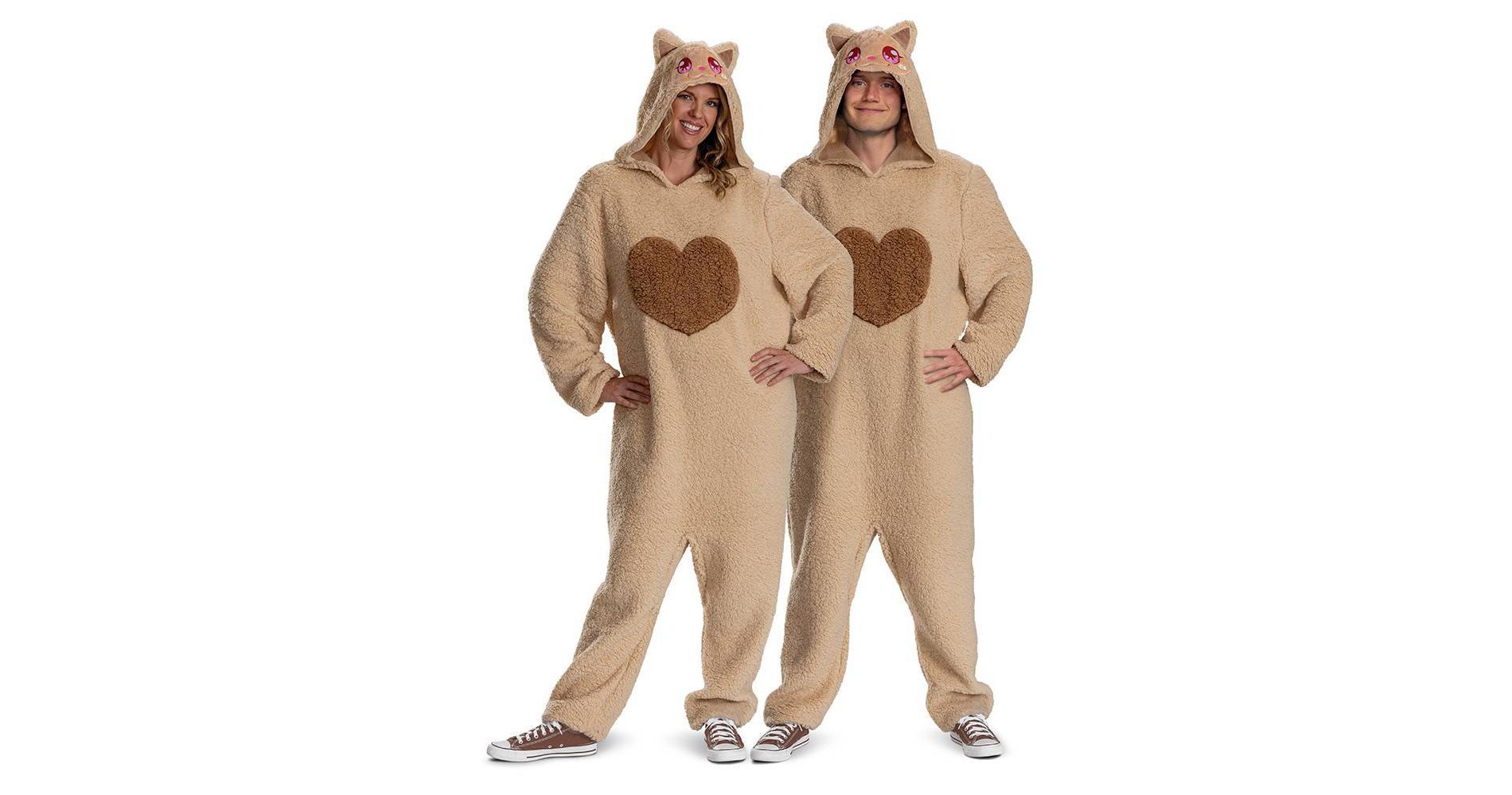 Disguise Adult Mumu Monster Deluxe Hooded Costume Jumpsuit Sand One Size S/M