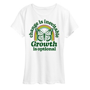 Women's - Instant Message - Change Inevitable Growth Optional Short Sleeve Graphic T-Shirt - 1 of 4