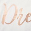 Juvale Set of 4 Decorative Throw Pillow Covers Couch Cases 20x20 for Home Decor, Live Laugh Love Dream, Rose Gold Foil - 4 of 4