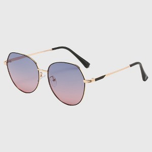 Anna-Kaci Women's Polarized Aviator Sunglasses Gradient - 1 of 3
