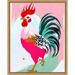 Amanti Art Rooster by Uma Gokhale Framed Canvas Wall Art - 1 of 4