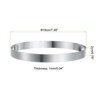 Unique Bargains Stainless Steel Seamless Nonstick Mirror Coating Round Cake Ring - 2 of 4