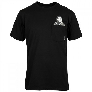 Mens Halloween Michael Meyers Pulldown Pocket T-Shirt - 1 of 2