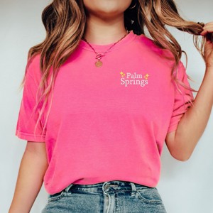 Simply Sage Market Embroidered Palm Springs Stars Garment Dyed Tee - 1 of 4