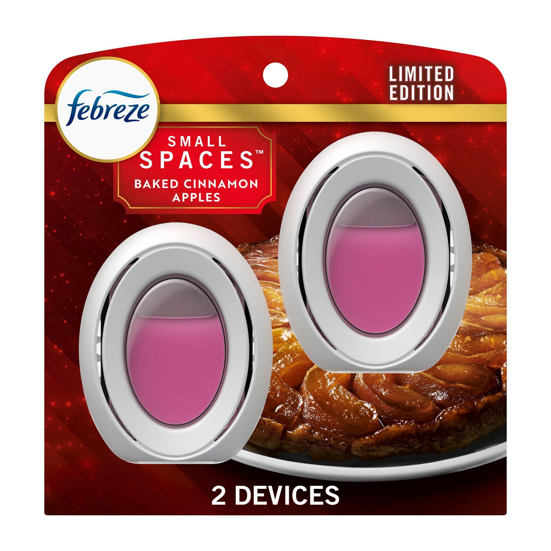 Febreze Small Spaces Air Freshener - Baked Cinnamon Apples - 0.5 fl oz/2pk