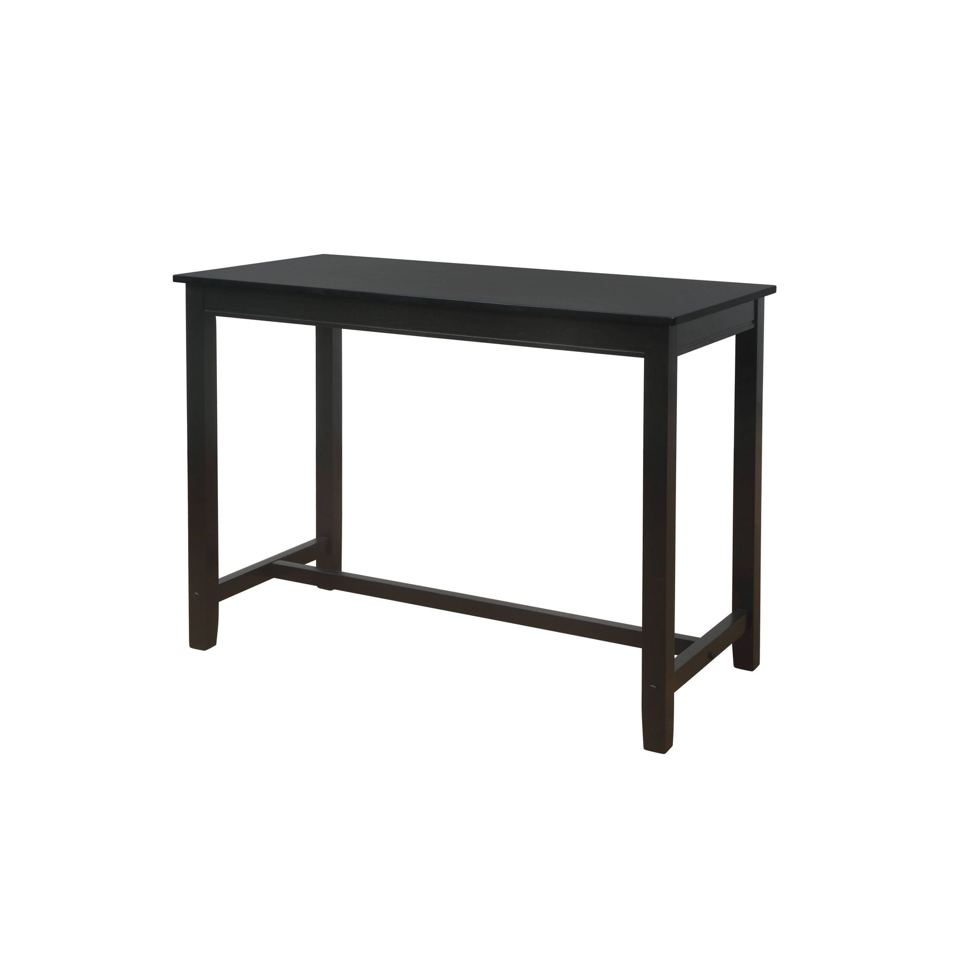 36" Claridge Transitional Counter Height Pub Table Black - Linon: Rubberwood Frame, MDF Top, Seats 4