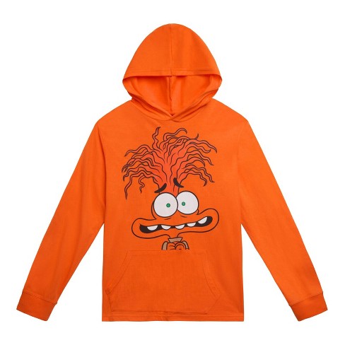 Disney Inside Out Anxiety Big Boys Matching Family Pullover Hoodie Orange 14 16 Target