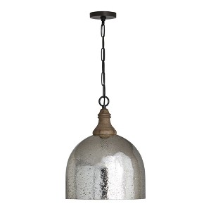 Capital Lighting Inglewood 1 - Light Pendant in  Grey Wash/Dark Pewter - 1 of 4