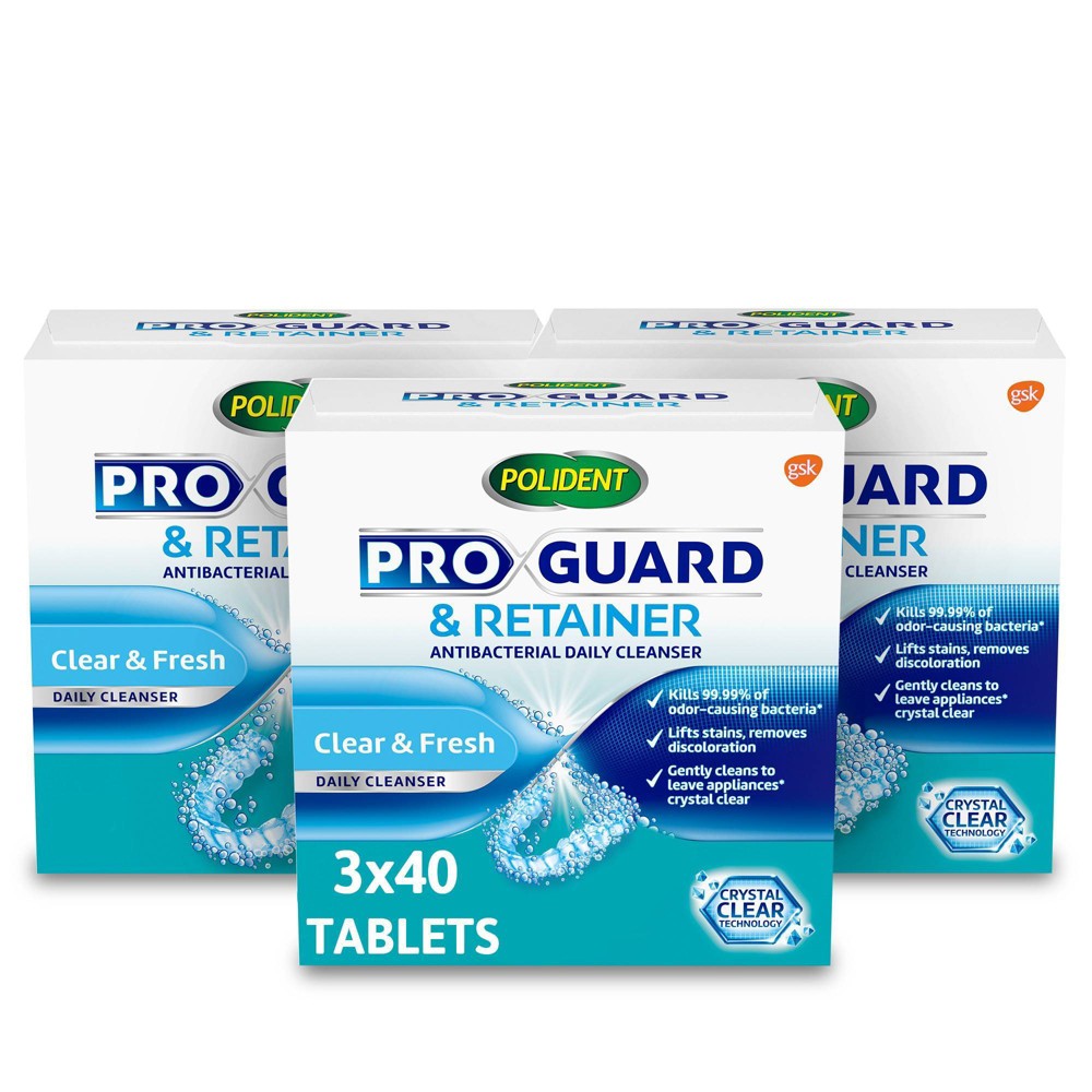 Photos - Toothpaste / Mouthwash Polident ProGuard and Retainer Denture Cleaner - 3pk