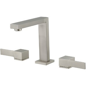BWE 8 in. Widespread Double Handle High-Arc Bathroom Faucet Water-Saving With Drain Kit - 1 of 4