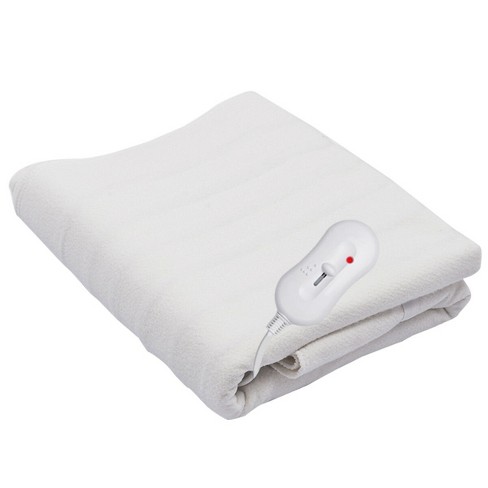 Electric Heated Mattress Pad with 5 Heating Levels and Overheat Protection-Gray | Costway