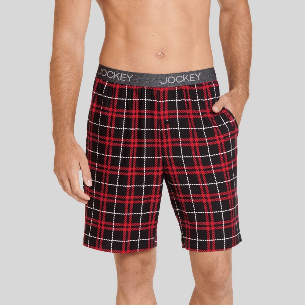 Photos - Other Textiles Jockey Generation™ Men's 8" Ultrasoft Pajama Shorts - Dark Black XL coffee