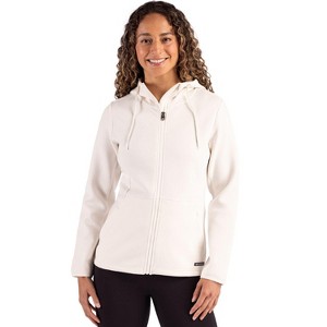 Cutter & Buck Roam Epic Comfort Recycled Womens Full Zip Hooded Jacket - 1 of 2