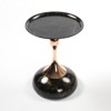 Modern Coffee Table End Table, Pedestal Center Tea Side Table, Accent Table for Small Spaces, Living Room Drink Martini Table, for Home Decor - 2 of 4