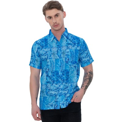 HAPPY BAY Men's Hawaiian Short Sleeve Button Down Shirts for Men