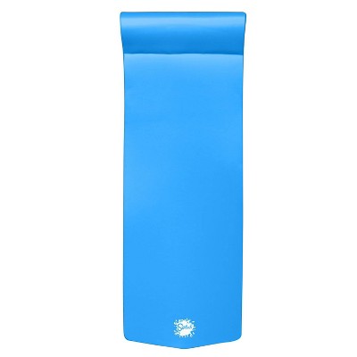 TRC Recreation Splash 70 Inch Foam Raft Lounger Pool Lake Float with Pillow Headrest for Pool or Lake, Bahama Blue
