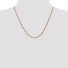 Black Bow Jewelry 1.8mm 14k Rose Gold Solid Diamond Cut Spiga Chain Necklace - 3 of 4