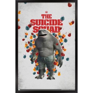 Trends International DC Comics Movie The Suicide Squad - King Shark One Sheet Framed Wall Poster Prints - 1 of 4