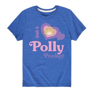Boys' - Polly Pocket - I Love Polly Pocket Short Sleeve Graphic T-Shirt - 1 of 3
