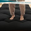 Coucheta Foldable Floor Mattress Japanese Futon Mattress Sleeping Tatami Mat for Floor, Roll Up Floor Bed for Home Apartment Travel, 54" x 80", Black - 4 of 4