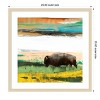 Amanti Art Bison Primary Decision by Sisa Jasper Wood Framed Wall Art Print - 4 of 4