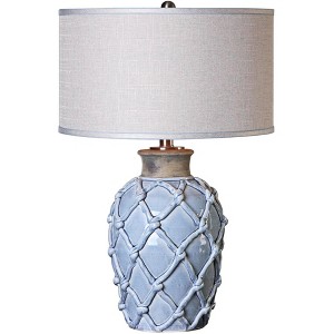 Uttermost Parterre 30" High Hammock Pale Blue Ceramic Table Lamp - 1 of 1