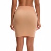 INSPIRE CHIC Women's High Waist Tummy Control Under Skirt Seamless Half Slips Shaping Under Mini Dress - 2 of 4