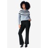 ellos Plus Size Crewneck Fair Isle Pullover Sweater - 4 of 4