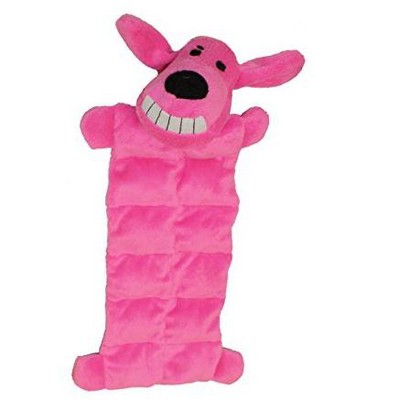 Multipet Loofa Squeaker Mat with Pink Ribbon - Dog Toy