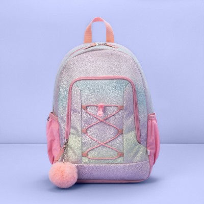 16.5" Kids' Backpack Ombre Glitter Rainbow - More Than Magic™