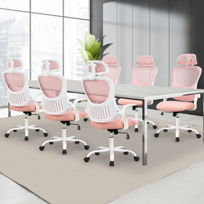 NicBex Office Chair with Wheels and Flip-up Arms,Criss Cross Chair with Highback and Adjustable Headrest,Cozy Gaming Chair,Desk Chair for Office
