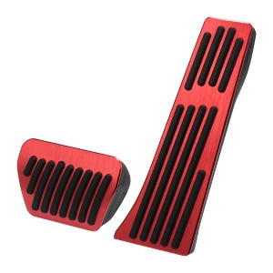Unique Bargains Aluminum Alloy Gas Brake Pedal Cover Foot Pedals for BMW 1 2 3 4 5 7 Series 14-19 - 1 of 4