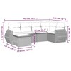 vidaXL Garden Sofa Set Black - 3 of 4