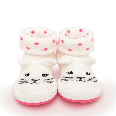 Image of Komuello Baby Shoes - Pink Cats Size 18-24m