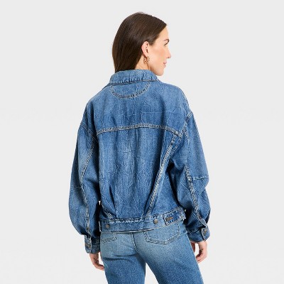 Women's Relaxed Trucker Denim Jacket - Universal Thread