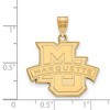 Black Bow Jewelry 10k Yellow Gold Marquette Golden Eagles NCAA Large Pendant - 2 of 3