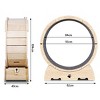 Cat Running Wheel Designed For Indoor, Silent Design Cat Exercise Wheel, Weight Capacity Of 130 Pounds-Cuddlewood - 4 of 4