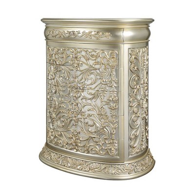 Sorina 47" Antique Gold Finish Glam Chest with Felt Lined Drawer