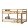 MAYEERTY Solid Wooden,Solid Rubber Wooden Twin over Twin Floor BUnk Bed with Ladder,with Bed Platform of Strengthened Slats - 4 of 4