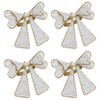Saro Lifestyle Beaded Bow Napkin Ring (Set of 4) - 2 of 3