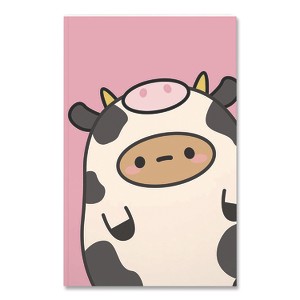 Denik Smoko Tayto Mootato Layflat Notebook - Pink/White/Brown - 8" x 5" - 72 Sheets - 1 of 1