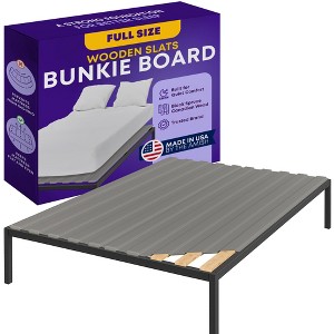 Continental Sleep, 0.75-Inch Vertical Mattress Support Wooden Bunkie Board/Slats With Cover - 1 of 4