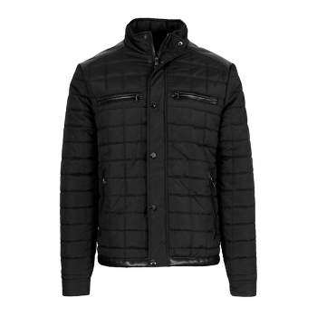 Spire By Galaxy Men's Lightweight Quilted Jacket with Synthetic Trim Design