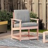 vidaXL Outdoor Patio Chair - Solid Douglas Wood, Armrest & Backrest - 4 of 4