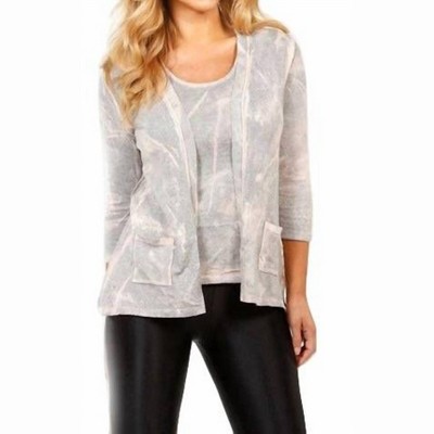 Women's Bleach Cableknit Pocket Cardigan - ANGEL